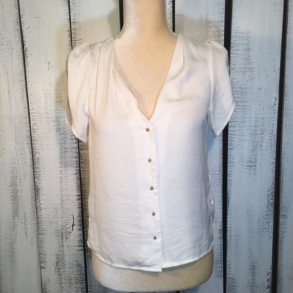 H&M Tops - H&M Button Down Cream Blouse